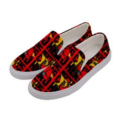 Working Class Hero - Welders And Other Handymen Are True Heroes - Work Women s Canvas Slip Ons by DinzDas