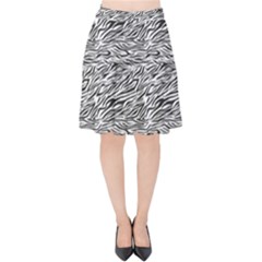 Zebra Pattern - Zebras And Horses - African Animals Velvet High Waist Skirt by DinzDas