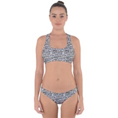 Zebra Pattern - Zebras And Horses - African Animals Cross Back Hipster Bikini Set by DinzDas