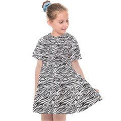 Zebra Pattern - Zebras And Horses - African Animals Kids  Sailor Dress by DinzDas