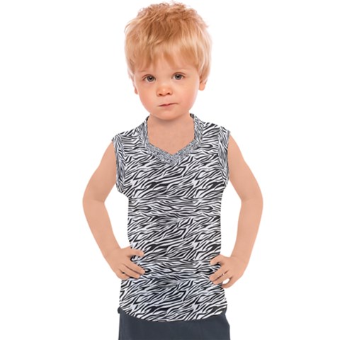 Zebra Pattern - Zebras And Horses - African Animals Kids  Sport Tank Top by DinzDas