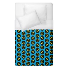 0059 Comic Head Bothered Smiley Pattern Duvet Cover (single Size) by DinzDas