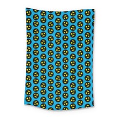 0059 Comic Head Bothered Smiley Pattern Small Tapestry by DinzDas