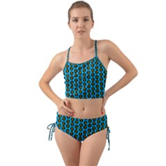 0059 Comic Head Bothered Smiley Pattern Mini Tank Bikini Set by DinzDas