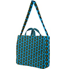 0059 Comic Head Bothered Smiley Pattern Square Shoulder Tote Bag by DinzDas