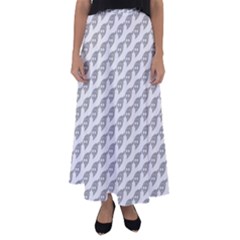 Comic Head Skull Hat Pattern 2 Flared Maxi Skirt by DinzDas