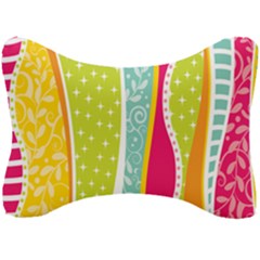 Abstract Lines Seat Head Rest Cushion by designsbymallika