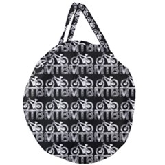 Mountain Bike - Mtb - Hardtail And Dirt Jump 2 Giant Round Zipper Tote by DinzDas