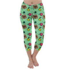 Lady Bug Fart - Nature And Insects Capri Winter Leggings  by DinzDas