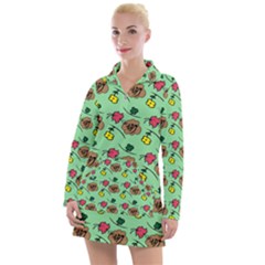 Lady Bug Fart - Nature And Insects Women s Long Sleeve Casual Dress by DinzDas