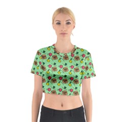 Lady Bug Fart - Nature And Insects Cotton Crop Top by DinzDas