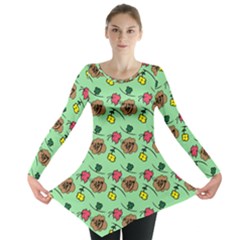 Lady Bug Fart - Nature And Insects Long Sleeve Tunic  by DinzDas