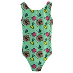 Lady Bug Fart - Nature And Insects Kids  Cut-out Back One Piece Swimsuit by DinzDas