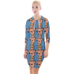 Village Dude - Hillbilly And Redneck - Trailer Park Boys Quarter Sleeve Hood Bodycon Dress by DinzDas