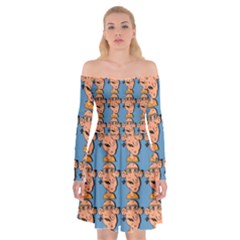 Village Dude - Hillbilly And Redneck - Trailer Park Boys Off Shoulder Skater Dress by DinzDas