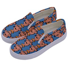 Village Dude - Hillbilly And Redneck - Trailer Park Boys Kids  Canvas Slip Ons by DinzDas