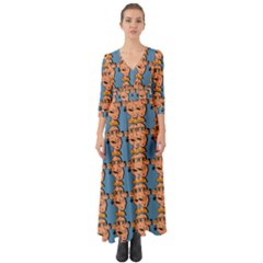 Village Dude - Hillbilly And Redneck - Trailer Park Boys Button Up Boho Maxi Dress by DinzDas