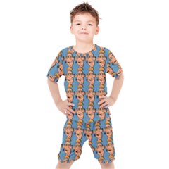 Village Dude - Hillbilly And Redneck - Trailer Park Boys Kids  Tee And Shorts Set by DinzDas