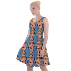 Village Dude - Hillbilly And Redneck - Trailer Park Boys Knee Length Skater Dress by DinzDas