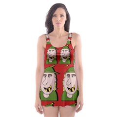 Village Dude - Hillbilly And Redneck - Trailer Park Boys Skater Dress Swimsuit