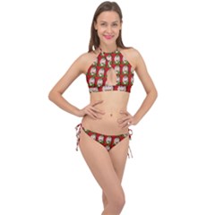 Village Dude - Hillbilly And Redneck - Trailer Park Boys Cross Front Halter Bikini Set by DinzDas