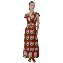 Village Dude - Hillbilly And Redneck - Trailer Park Boys Flutter Sleeve Maxi Dress by DinzDas