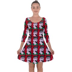 Village Dude - Hillbilly And Redneck - Trailer Park Boys Quarter Sleeve Skater Dress by DinzDas