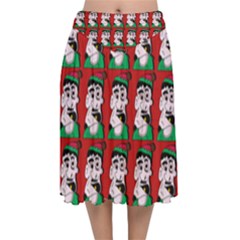 Village Dude - Hillbilly And Redneck - Trailer Park Boys Velvet Flared Midi Skirt by DinzDas