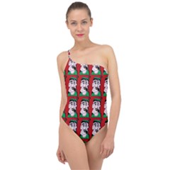 Village Dude - Hillbilly And Redneck - Trailer Park Boys Classic One Shoulder Swimsuit by DinzDas