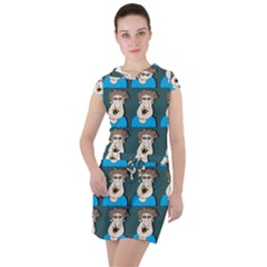 Village Dude - Hillbilly And Redneck - Trailer Park Boys Drawstring Hooded Dress by DinzDas