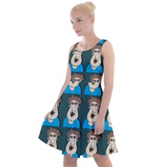 Village Dude - Hillbilly And Redneck - Trailer Park Boys Knee Length Skater Dress by DinzDas