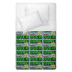 Game Over Karate And Gaming - Pixel Martial Arts Duvet Cover (single Size) by DinzDas
