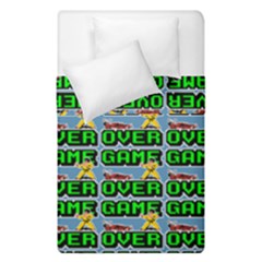 Game Over Karate And Gaming - Pixel Martial Arts Duvet Cover Double Side (single Size) by DinzDas