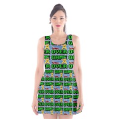 Game Over Karate And Gaming - Pixel Martial Arts Scoop Neck Skater Dress by DinzDas