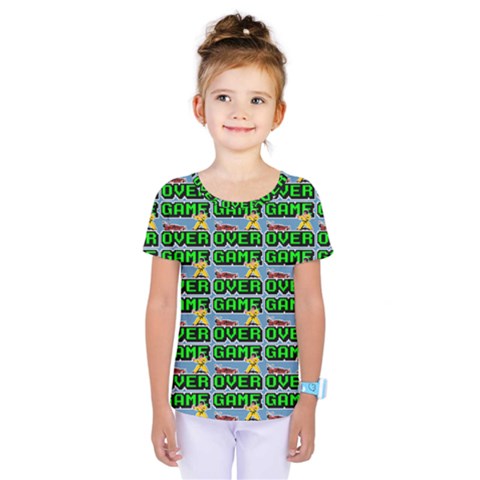 Game Over Karate And Gaming - Pixel Martial Arts Kids  One Piece Tee by DinzDas