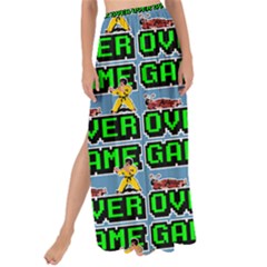 Game Over Karate And Gaming - Pixel Martial Arts Maxi Chiffon Tie-up Sarong by DinzDas