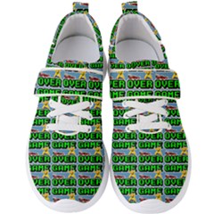 Game Over Karate And Gaming - Pixel Martial Arts Men s Velcro Strap Shoes by DinzDas
