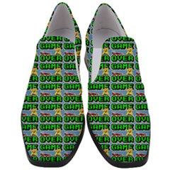 Game Over Karate And Gaming - Pixel Martial Arts Women Slip On Heel Loafers by DinzDas