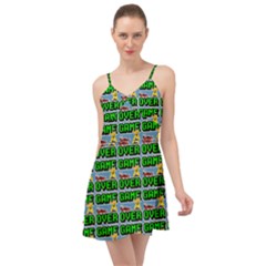 Game Over Karate And Gaming - Pixel Martial Arts Summer Time Chiffon Dress by DinzDas