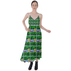 Game Over Karate And Gaming - Pixel Martial Arts Tie Back Maxi Dress by DinzDas