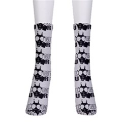 Gloomy Future  - Gas Mask And Pandemic Threat - Corona Times Men s Crew Socks by DinzDas