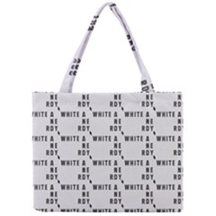 White And Nerdy - Computer Nerds And Geeks Mini Tote Bag by DinzDas