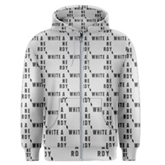 White And Nerdy - Computer Nerds And Geeks Men s Zipper Hoodie by DinzDas