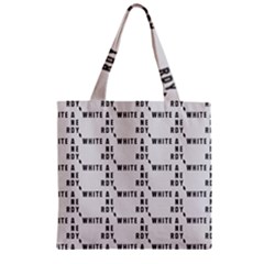 White And Nerdy - Computer Nerds And Geeks Zipper Grocery Tote Bag by DinzDas