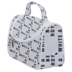 White And Nerdy - Computer Nerds And Geeks Satchel Handbag by DinzDas