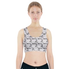 White And Nerdy - Computer Nerds And Geeks Sports Bra With Pocket by DinzDas