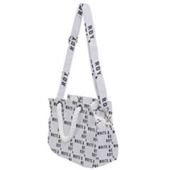 White And Nerdy - Computer Nerds And Geeks Rope Handles Shoulder Strap Bag by DinzDas