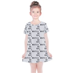 White And Nerdy - Computer Nerds And Geeks Kids  Simple Cotton Dress by DinzDas