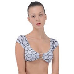 White And Nerdy - Computer Nerds And Geeks Cap Sleeve Ring Bikini Top by DinzDas