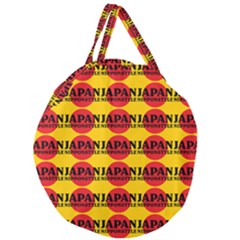 Japan Nippon Style - Japan Sun Giant Round Zipper Tote by DinzDas